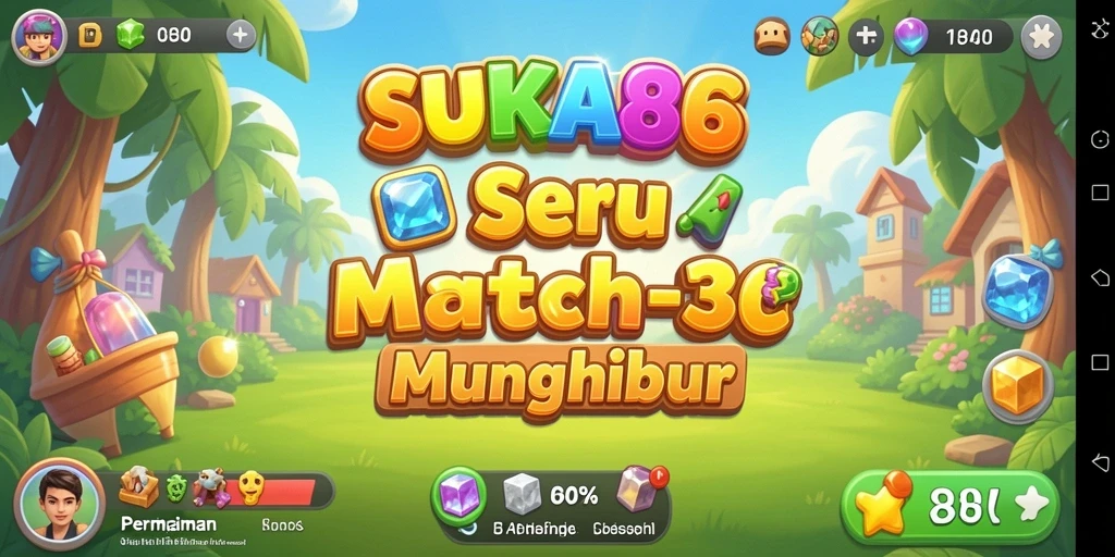 Screenshot utama gameplay <strong>SUKA86</strong> yang menarik dan penuh warna.